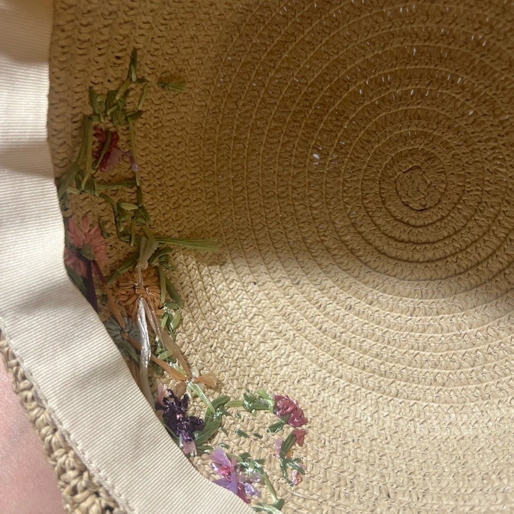 Cappelli Straworld Tan Wide-Brimmed Embroidered Hat - Picture 9 of 9